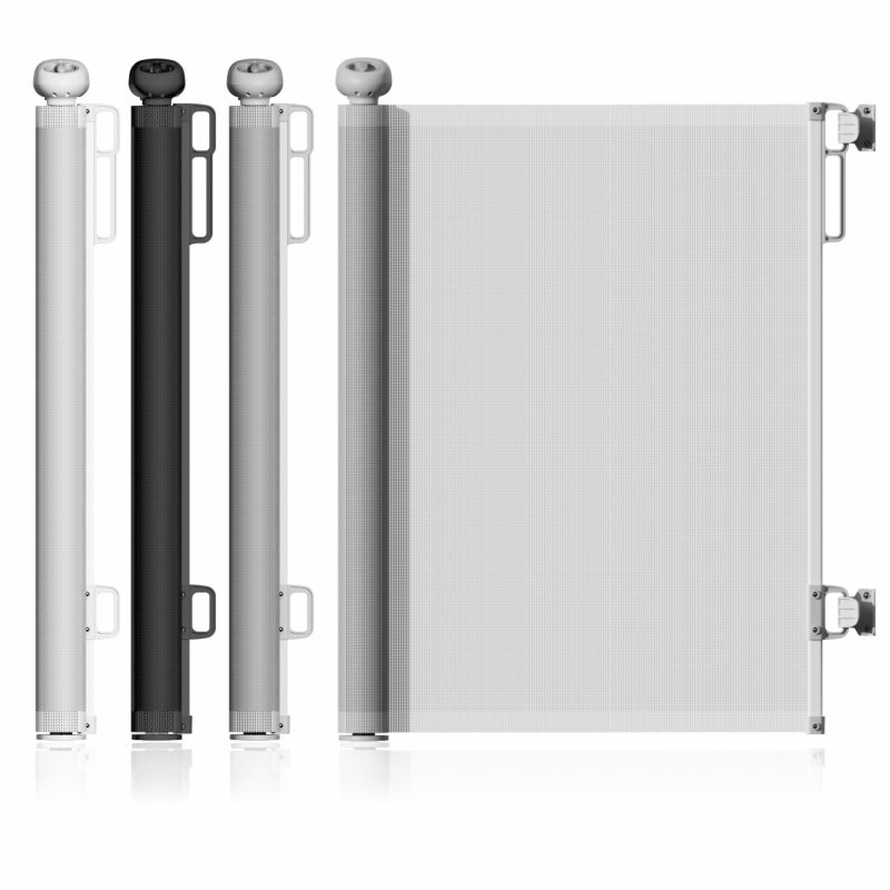 BabyBloom 33 * 55 inches Extra Wide Punch-Free Retractable Baby Gate