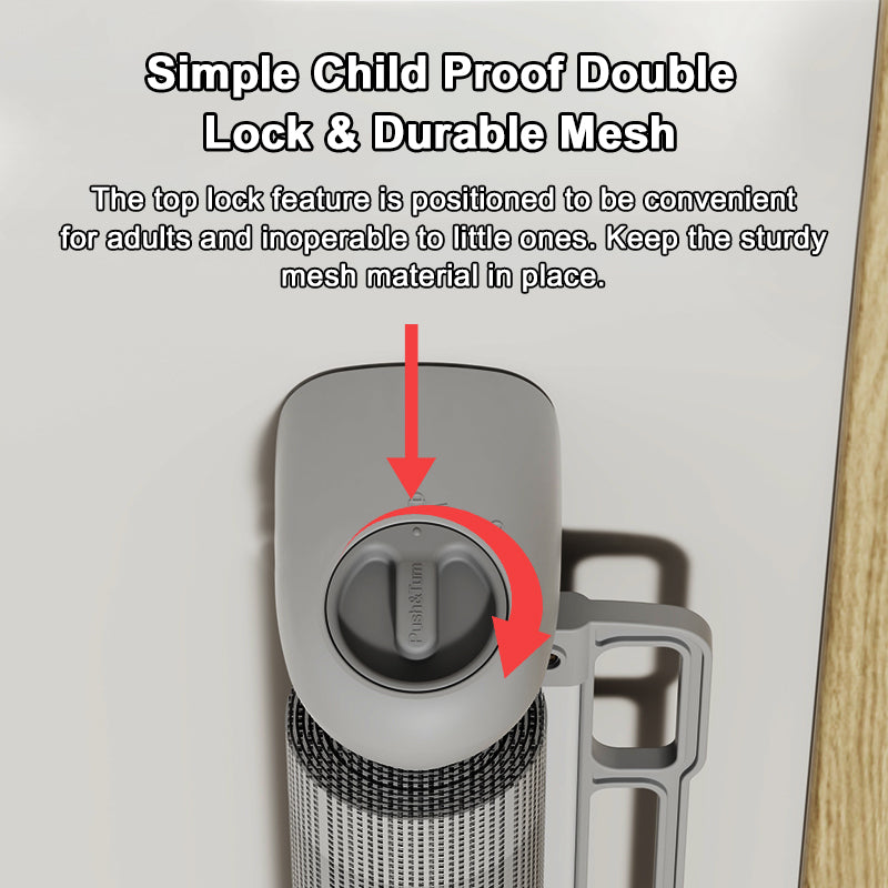 BabyBloom 33 * 55 inches Extra Wide Punch-Free Retractable Baby Gate
