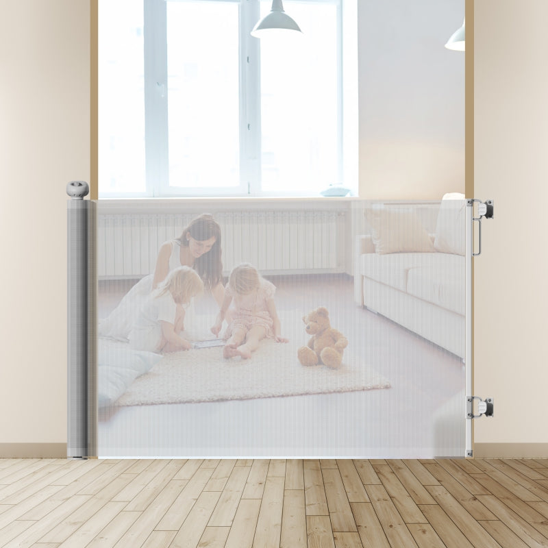 BabyBloom 33 * 55 inches Extra Wide Punch-Free Retractable Baby Gate
