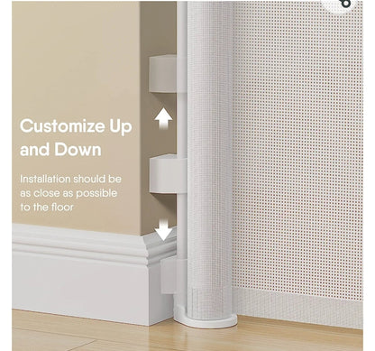 Babybond Barrière de sécurité rétractable sans perforation pour bébé, 33 x 55 pouces pour enfants et animaux domestiques